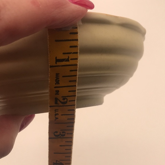 Studio Pottery Stoneware w/ Handpainted Flowers Catchall Dish/Bowl - Picture 5 of 5